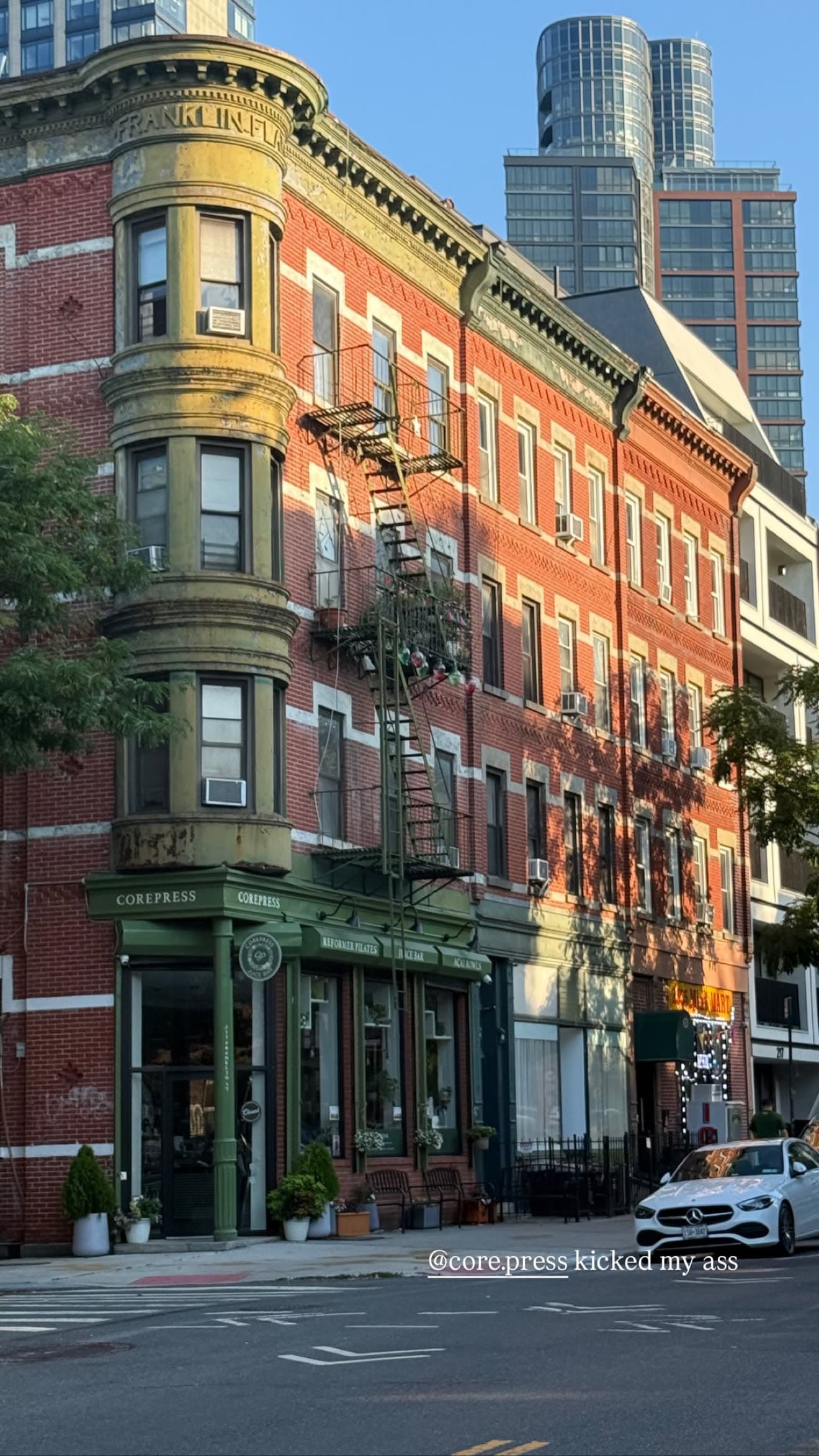 CorePress on the corner of Franklin Street in Greenpoint